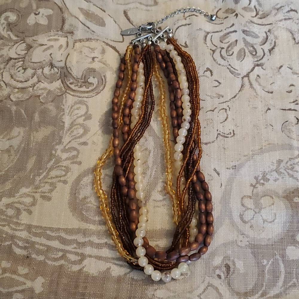 🤎Multi-Strand Beaded Necklace